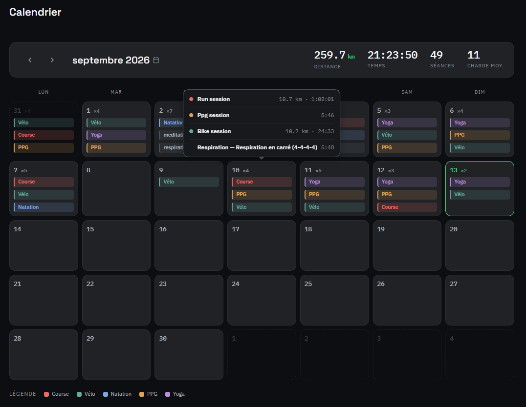 the monthly calendar (/calendar)