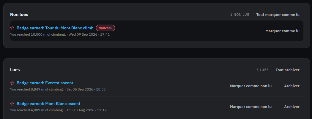 the notification centre