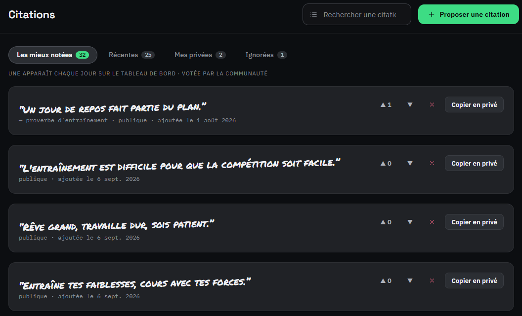 the quotes catalogue (/quotes)